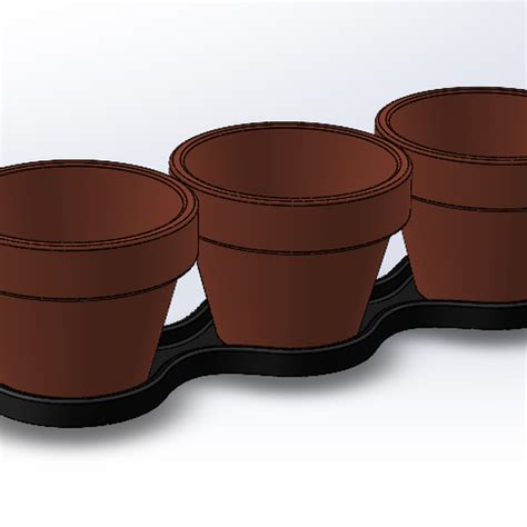 T L Charger Fichier Stl Gratuit Mini Pots Planter Mod Le Pour