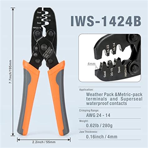 Icrimp Weather Pack Sealed Connector Crimping Tool Wire Crimper For