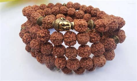 Bodhi Seed Mala Beads Rudraksha Elephant Necklace And Bracelet With