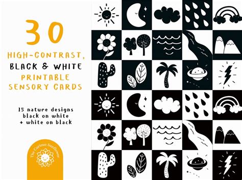 100 High Contrast Baby Cards Bundle Printable Montessori Etsy