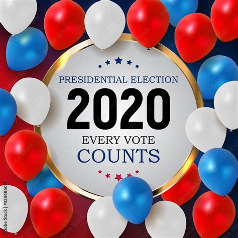 2020 United States of America Presidential Election Background. Vector ...