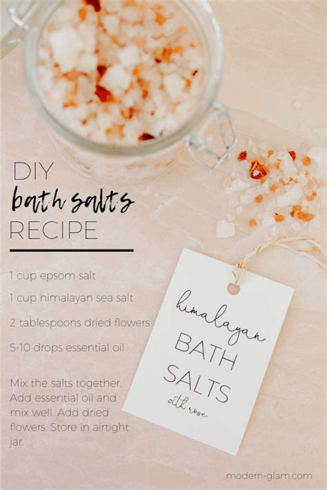 Diy Bath Salts With Himalayan Salt And Essential Oils Modern Glam