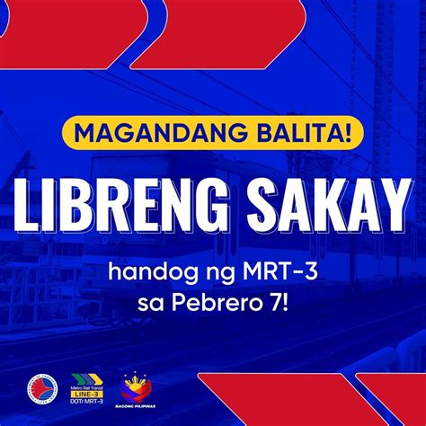 Mrt May Libreng Sakay Ngayong Anibersaryo Ng Dotr Radyo Pilipinas