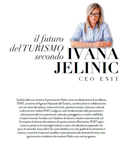 Il Futuro Del Turismo Secondo Ivana Jelinic CEO ENIT Intervista A