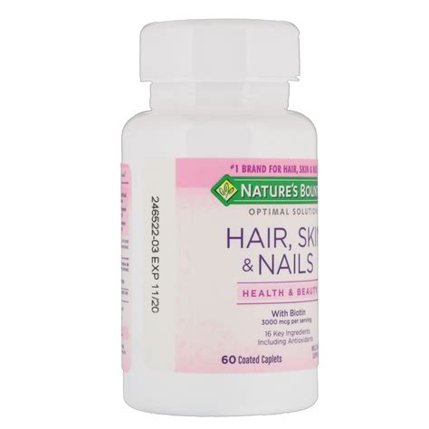 Nature's Bounty, Hair, Skin & Nails, 60 Coated Caplets - iHerb.com