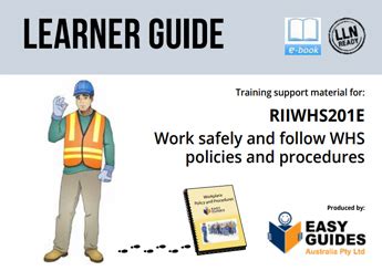 EBook RIIWHS201E Work Safely And Follow WHS Policies And Procedures