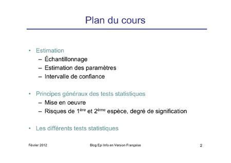 Notions De Base En Statistiques Epi Info En Version Fran Aise