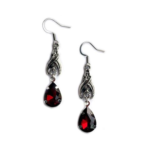 Goth Dangle Earrings Etsy