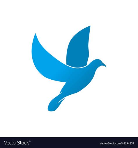 Blue bird logo Royalty Free Vector Image - VectorStock