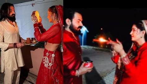 Sapna Choudhry Karva Chauth Vedio। सपना चौधरी ने पति वीर साहू की आरती