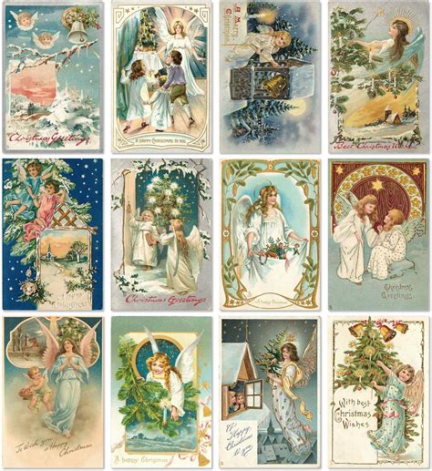 Amazon Anydesign Pack Christmas Greeting Cards Holy Angel Note