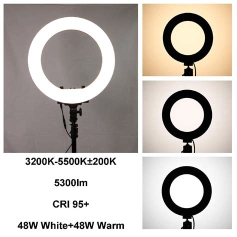 Ex Pro Led Ring Light Kit W K K Cri Bi Colour