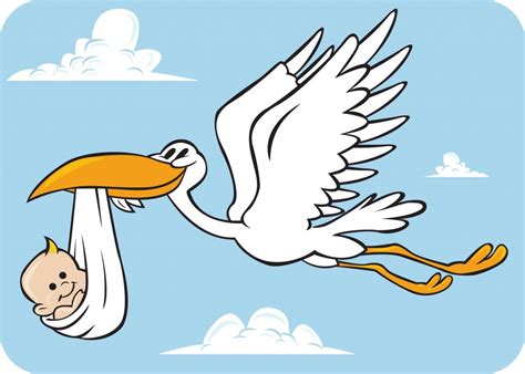 Stork With Baby Clipart | Free download on ClipArtMag