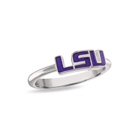 Lsu Silver Class Ring Stone Armory