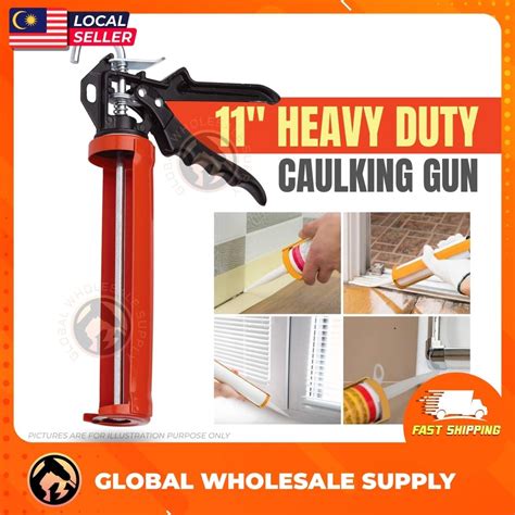 11 HEAVY DUTY Caulking Gun Smooth Rod Drip Free Caulk Gun For Caulking