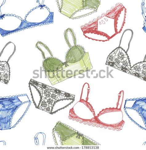 Hand Drawn Vector Sexy Lingerie Set Stock Vector Royalty Free