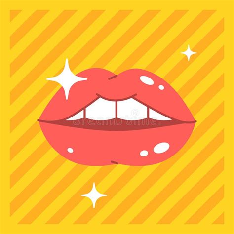 Red female lips stock vector. Illustration of luxury - 302864360