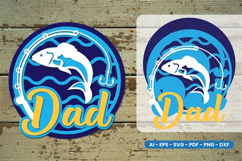 Fishing Dad Lasercut