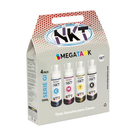 Tinta Nkt Ml Pack Para Canon Mega Tank Nektech Nkt