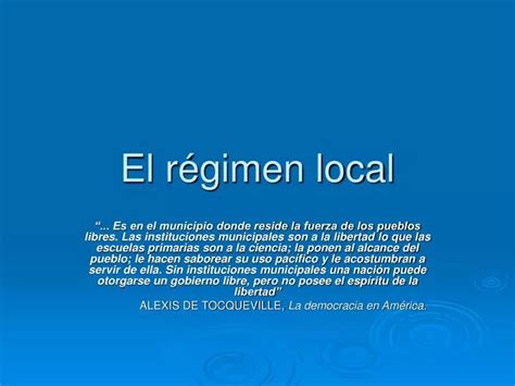 PPT El régimen local PowerPoint Presentation free download ID 403904