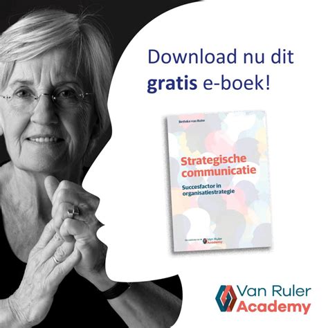 E Boek Strategische Communicatie Van Ruler Academy