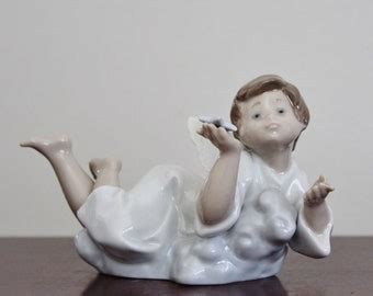 Lladro Figurine Making A Wish W Box Etsy