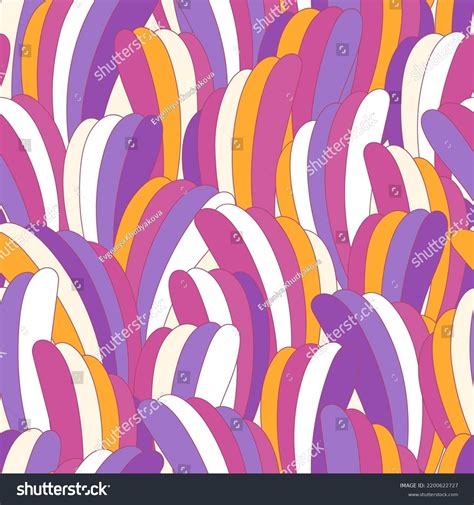 Hippie Psychedelic Vector Background Retro Seamless Stock Vector ...