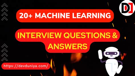 20 Machine Learning Interview Questions And Answers For Beginners