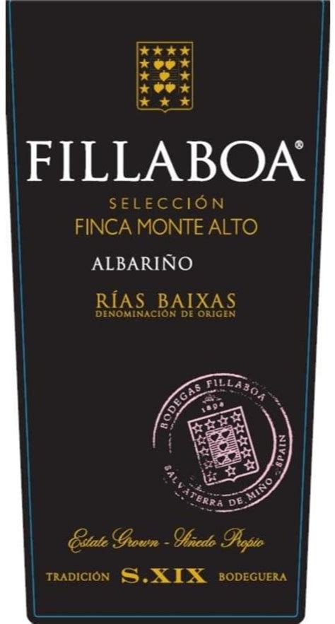 Bodegas Fillaboa Albarino Seleccion Finca Monte Alto 2019