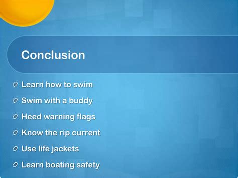 Water safety | PPTX