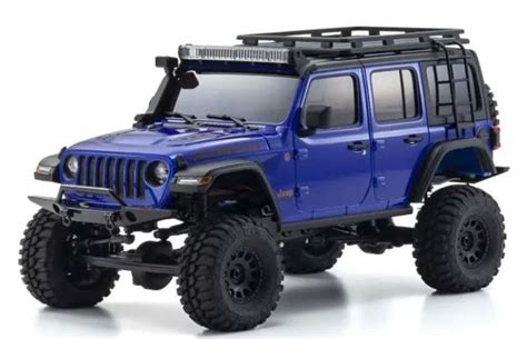 Kyosho Mini Z 4x4 Jeep Wrangler Blue Metallic Readyset At Mighty