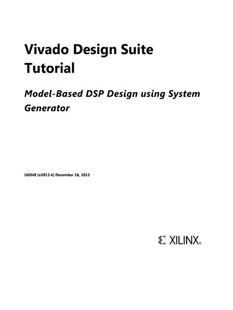 Fillable Online Xilinx Vivado Design Suite Tutorial Using System