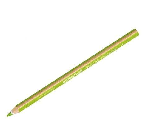 L Piz Color Triangular Staedtler Noris Jumbo Verde Claro Und