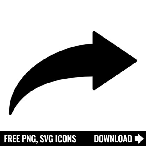 Right Arrow Icon Online Icon Curved Arrow Png Icons Vector Format