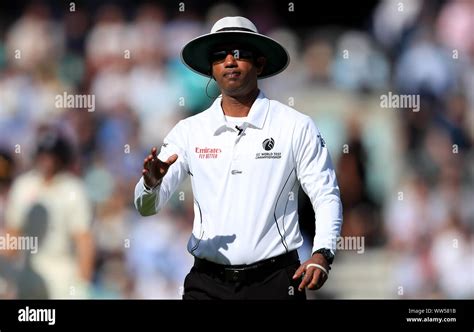 Umpire Kumar Dharmasena during day two of the fifth test match at The ...