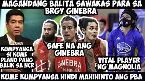 Breaking Pba News Magandang Balita Ginebra Safe Na Vital Player Ng