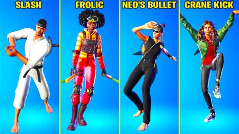 All Legendary Fortnite Dances Emotes Slash The Crane Kick Neo S