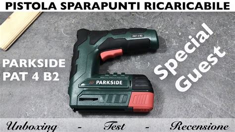 Pistola Sparapunti Ricaricabile Parkside Pat B Lidl Come Pat C