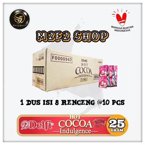 Delfi Hot Cocoa Indulgence 3in1 Bubuk Kakao Sachet GT 25 Gr Lazada Indonesia