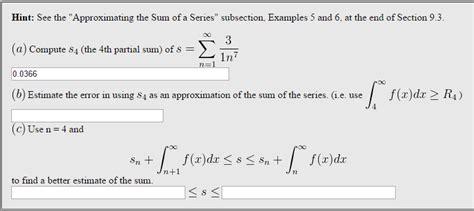 Solved Compute S The Th Partial Sum Of S Sigma N Chegg