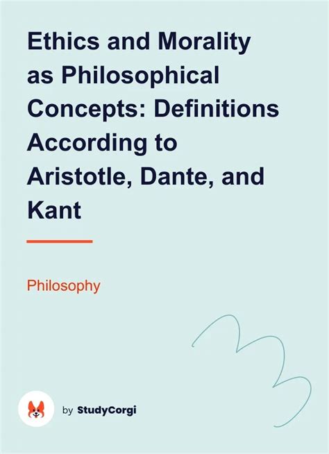 Ethics And Morality As Philosophical Concepts Definitions According To