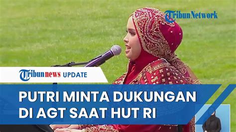 Di Hadapan Jokowi Putri Ariani Minta Dukungan Di Semifinal Agt