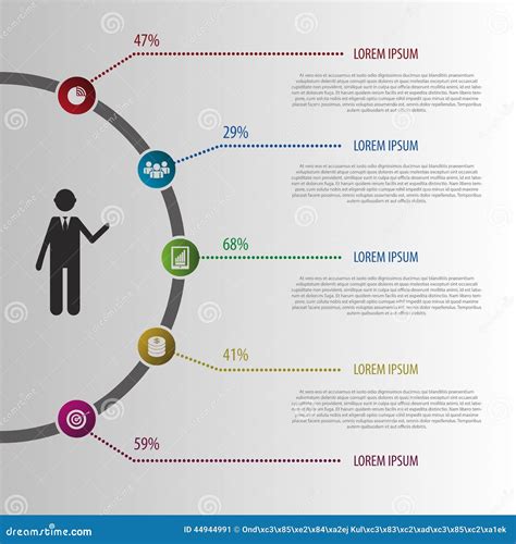 抽象设计例证infographic 向量 向量例证 插画 包括有 选项 背包 圈子 钞票 最小 44944991