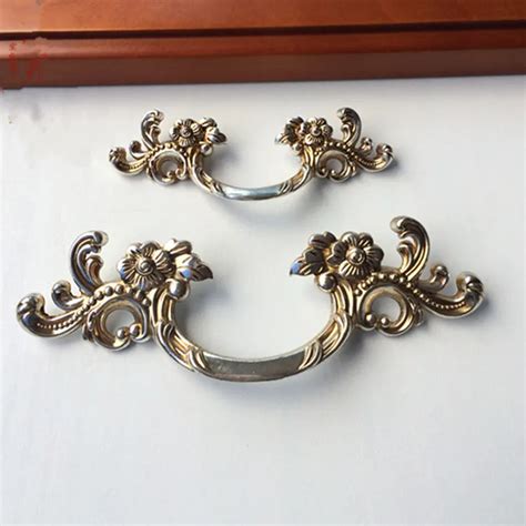 Shabby Chic Dresser Pull Drawer Pulls Door Handles Antique Silver