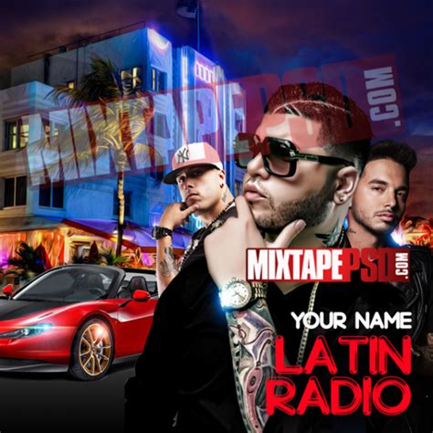 Mixtape Cover Template Latin Radio Graphic Design Mixtapepsds