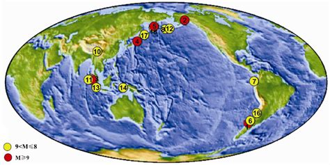 Major Earthquakes Map