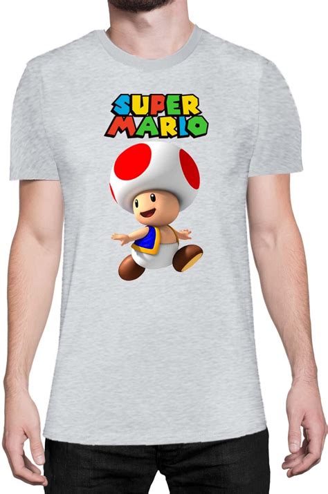 Toad Mario M Ska Koszulka Super Mario Bros Luigi Bowser Man M