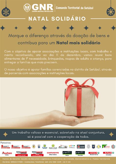 Gnr Comando Territorial De Set Bal Organiza Campanha Natal Solid Rio