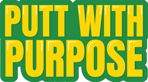 Putt With Purpose Lettering Vector Design 23468824 Vector Art At Vecteezy