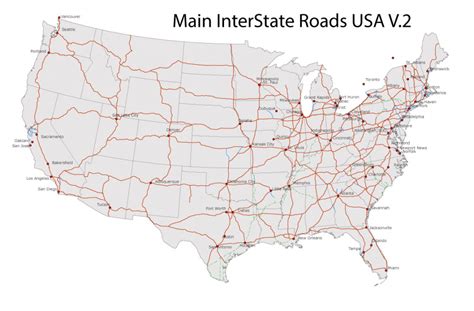 United States Map With States Free Printable New Usa Road Map | Free Printable United States ...